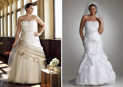 тренды свадебных платьев 2012 больших размеров