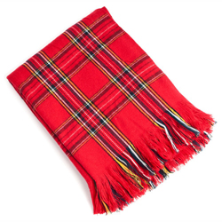 Stewart Plaid Wool Throw пледы